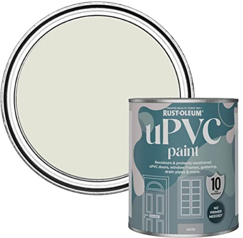 Rust-Oleum Beige uPVC Door and Window Paint In Satin Finish - Portland Stone 750ml