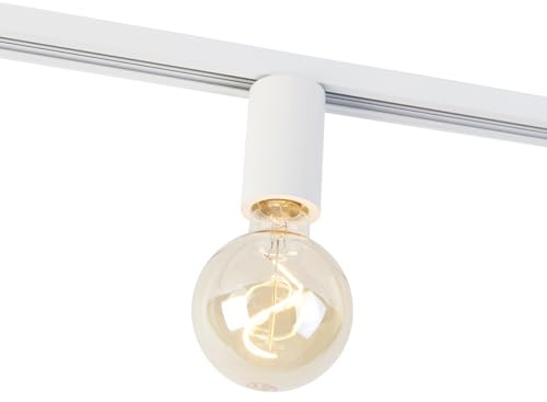 Qazqa Modern Schienenstrahler für Schienensystem - Iconic Jeana - Weiß, 5cm, Ideal als Flur, Küche lampe, Schlafzimmerlampe und Wohnzimmerlampe