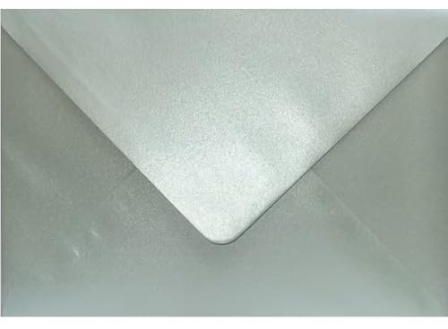 C5 Coloured envelopes for A5 Greeting Cards Wedding Invitation Crafts 162x229mm- Pack of 40 envelopes (Pearl Mint Green)