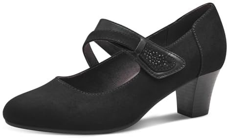 Jana Women's 8-24464-42 Pumps, Black, 4 UK