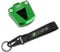 FADUNI pour Kawasaki Z750 Z 750 2002-2012 Moto CNC en Aluminium modifié Porte-clés Porte-clés Couverture Nylon Porte-clés Porte-clés (Couleur : 1 Set Green Cover, Taille : Normal)