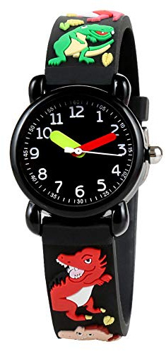 RiToEasysports Kinder-Quarzuhr, Wasserdicht, Langlebig, Kinderuhr, Cartoon-Muster, Sport, Outdoor, Kinderuhren, Dornschließe, Armbanduhr für Kinder
