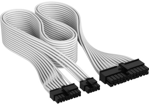 Corsair Premium Individually Sleeved Type-5 ATX 24-Pin PSU Cable - White