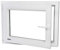 Premium Fenster auf VEKO Profile - Kunststofffenster Anthrazit BxH 400x800 mm - Garagenfenster/Gartenhausfenster/Kellerfenster 40x80 cm 2-fach Verglast - Din Links - Funktion Dreh Kipp