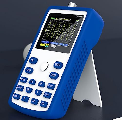 Fnirsi Mini Oscilloscope Fnirsi-1C15 Professional Digital Oscilloscope 500MS/s Taux d'échantillonnage 110MHz Analog Bandwidth Support Waveform Storage