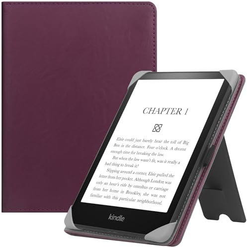 HGWALP Stand Étui Universel pour Tout Le 6-7 Pouces eReaders, Folio Stand Coque Housse avec dragonne Compatible avec Kindle Paperwhite 6.8/Paperwhite 7/Kobo/Tolino/Pocketbook/Sony eReader-PL