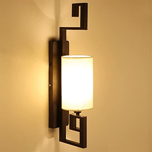 Lampadari, European Wall Light Indoor Decorazione Della Casa Decorazione Decorazione Lampada da parete Americana Rurale Rurale Semplice Lampada da parete Art Quadrato Base Panno Panno S-hadow Up Art C
