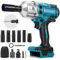 DriSubt Avvitatore a Percussione a Batteria da 1000N.M da 1/2 Pollici per Batterie Makita da 18 V, Avvitatore Elettrico