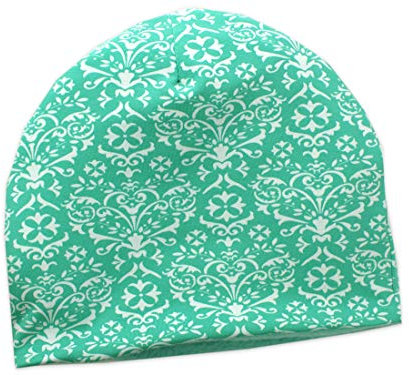 Kleine Könige Mütze Mädchen Herbst Winter Kindermütze · Innen Fleece · Modell Floral Mint · Größe 122/128 (KU 52-54)