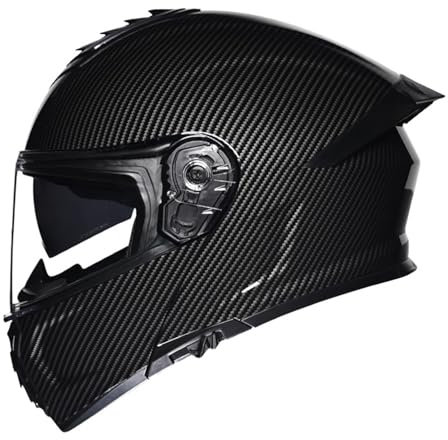 Klapphelm Flip up Motorradhelm Integralhelm Vollvisierhelm Herren Damen mit verstärktem Kinnschutz Chopper Moped Mofa Roller Modular Helm Motorrad mit ECE DOT Zertifizierungl 1,L