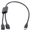 Maxtonser USB C Male to Dual USB C Female Splitter Hub Convter Adapter Cable Connector for USB C PD Charger Powerbanks Laptop PC,Data Cable