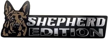 Hunde-Autoabzeichen Laserschneidendes Auto-Emblem | Deutscher Schäferhund Autoaufkleber | Lustiges Hundeabzeichen, bewertetes Auto-Emblem | Kfz-Abziehbilder und Aufkleber für die Außendekoration