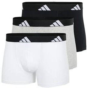adidas Trunk (3pk) -Active Flex Cotton sous-vêtement, 917 Assortis, S (Lot de 3) Homme