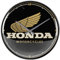 Nostalgic-Art Retro Wanduhr, Ø 31 cm, Honda MC – Motorcycles – Geschenk-Idee für Honda-Zubehör Fans, Original Lizenzprodukt (OLP), Große Küchenuhr, Vintage Design
