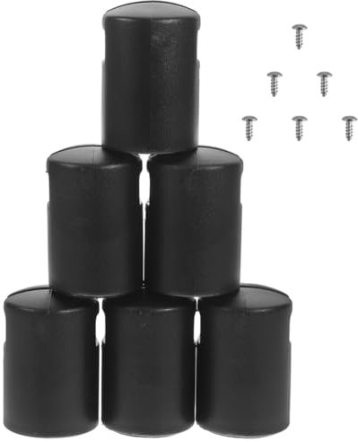 Yardwe 1 Satz Zubehör Trampolin ersatzteile für Trampolin trampolinzubehör Trampolin Schutzrohr Kabel Trampolinteile Stangenabdeckung für Trampolin Stangenschutzkappen Legierung Black