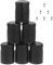 Yardwe 1 Satz Zubehör Trampolin ersatzteile für Trampolin trampolinzubehör Trampolin Schutzrohr Kabel Trampolinteile Stangenabdeckung für Trampolin Stangenschutzkappen Legierung Black