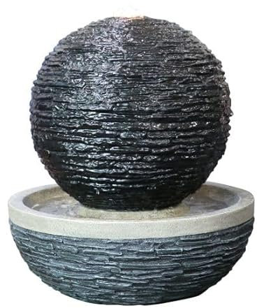 Erskine Slate Sphere Mains Power Water Feature