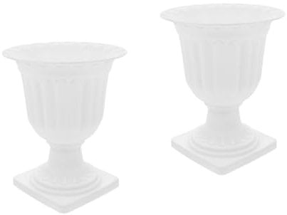 IMIKEYA Römische Säule Blumentopf Aus Hochwertigem Kunststoff - Abnehmbares Pflanzgefäß Für Balkon Und Veranda - Ideal Als Hochzeit Mittelstück Oder Dekorative Vase Für Sukkulenten Und