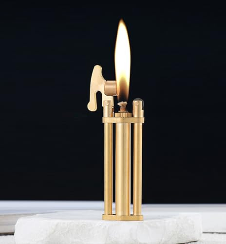(Ohne Kerosin) Vintage Stil Messing Kerosin Feuerzeug Weiche Flamme Kerzenbeleuchtung