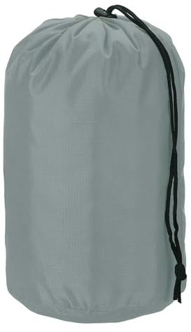 YELARXI Packsack, Nylon, wasserdicht, tragbar, Kordelzug, trockene Sachen, Ausrüstung, Organisation mit Knebel, 17,8 x 33 cm, geeignet für Rucksackreisen, Camping, Reisen, Wandern (grau)