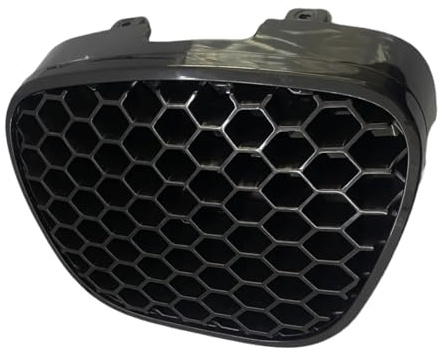 Schwarz Glanz Kühler Für Seat Ibiza Typ 6L Cordoba 2002-2009 Auto Honeycomb Front Grill Stoßstange Mesh Oberen Racing Glanz Schwarz Doppelsteg(Honeycomb Version)