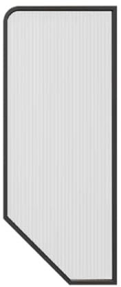 Urinal Bildschirm Toilette Partition， Urinal-Sichtschutzwand Wandmontage Gehärtetes Glas Edelstahl(Black4pcs)