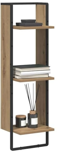 vidaXL Wandregal Wandhalterung Artisan-Eiche 30 x 25 x 100 cm