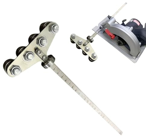 Guía de corte de sierra circular, herramienta de posicionamiento de calibre de medición ajustable de 60 cm para cortes precisos, de riel de regla de precisión para taller de carpintería, fabri