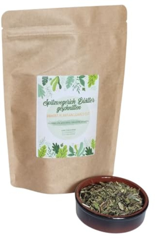 IGART FOOD & WOOD Plantain Lancéolé Feuilles Coupées Plantago Lanceolata Pour Tisane Et Infusion Traditionnelle Ingrédient Végétal De Qualité (1kg)