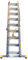 Ausziehleiter mit 3 Elementen und integrierter Stabilisierung, 7,11 m (5.69m)
