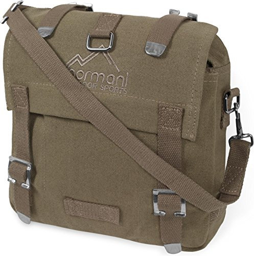 normani Bundeswehr Kampftasche klein Umhängetasche Canvas Bag Farbe Beige