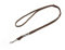 Mystique® Gummierte Umhängeleine Leine 12mm Standard Karabiner braun 3m