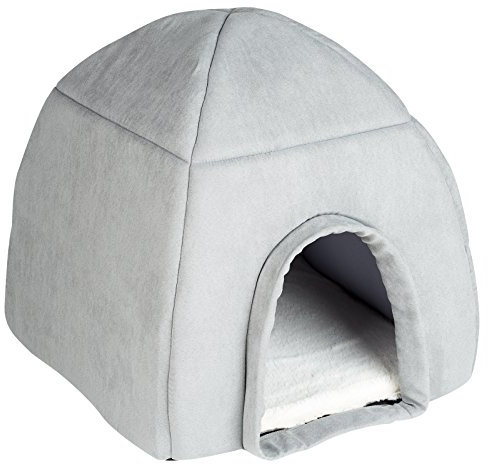 Me and My Large Grey Igloo Pet Bed