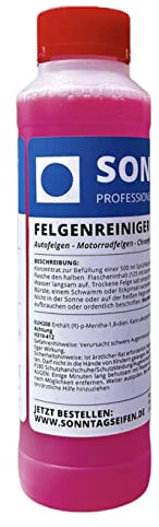 sonntagseifen Felgenreiniger, Konzentrat, 250 ml, biologisch abbaubar nach OECD, für Felgen aller Art und Fahrzeuge