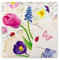 Mank Airlaid Servietten 40x40 cm Premium Einweg Serviette stoffähnlich und saugstark perfekt für Hochzeit & Partys oder Geburtstag 50 Stück Springpost Frühling Tulpen