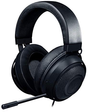 Razer Kraken Gaming Headset: Lightweight Aluminum Frame - Retractable Noise Isolating Microphone - For PC, PS4, PS5, Switch, Xbox One, Xbox Series X & S, Mobile - 3.5 mm Headphone Jack - Black