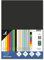 Kangaro - Tonpapier Schwarz DIN A4-120g/m² FSC mix – 100 pack - Briefpapier Bastelpapier DIY, K-0043F315, 29.7x21x1.5
