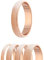Treuheld® | 925 Sterling Silber Ring | Roségold | Ringgröße 60 | Breite 5mm | Damen & Herren | Diamant Optik/Matt/Sandgestrahlt | Finger-Ring
