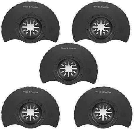 5-teiliges Multitool-Sägeblätter-Set mit oszillierenden Multitool-Werkzeugen aus Karbonstahl mit hohem Kohlenstoffgehalt.