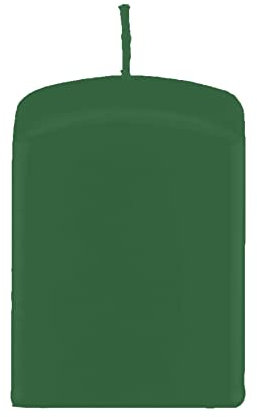 Quader Kerzen, Block Kerzen, quadratische Kerzen Fairway Grün 8 x Ø 6/6 cm, 4 Stück