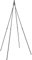 Woodside 1.8m Metal Garden Tepee Obelisk, Steel Climbing Plant Support Trellis/Frame