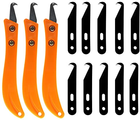 Tsurpcao 16 Pieces Golf Club Grip Remover Tool,Golf Hook Blade Hook DIY Knife Golf Club Blade Tool with Installation Tool