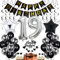 19. Geburtstag Dekoration,Schwarz Tortendeko Geburtstag 19 Jahre Junge,Black and White Party Deko,19 Geburtstag Mädchen Junge,Tortendeko 19. Geburtstag Junge Mädchen,Geburtstagsdeko 19 Jahre Mädchen