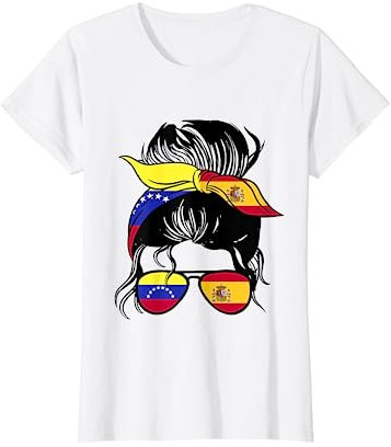 Venezuela y España Mix Raíces Venezolanas Camiseta