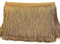 20cm x 10m Fransenborte Fransenbordüre Fransenband Dekoband Tanzfransen Schnittfranse Seide Quaste Fransen-Borten Bänder zum Nähen,DIY Basteln,Kleidung Dessous Kostüme Vorhänge Dekoration,Gold A