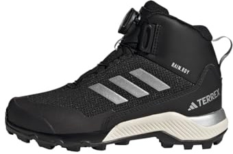 adidas Unisex Kids Terrex Winter Mid BOA RAIN.RDY Hiking Shoes, Core Black/Silver/Core Black, 1.5 UK