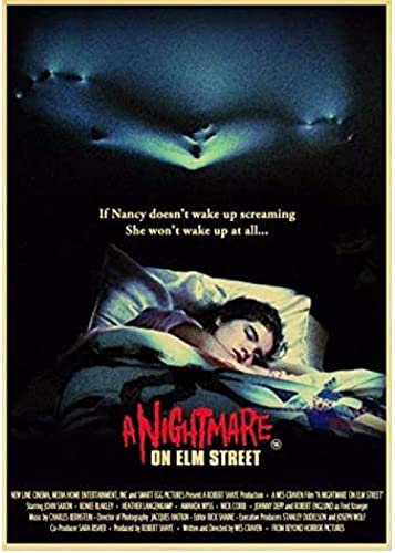 Poster A Nightmare On Elm Street Poster, Vintage-Filmposter, Wandkunst, Bilder, Leinwandgemälde, Heimdekoration 50X70Cm Kein Rahmen