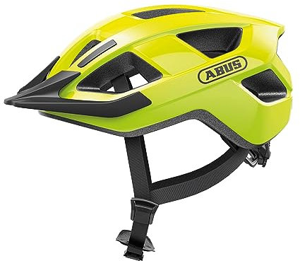 ABUS Fahrradhelm Aduro 3.0 – Sportiver City-Helm in stilvollem Design für alltägliche und sportliche Touren – für Damen und Herren – Gelb, Größe S