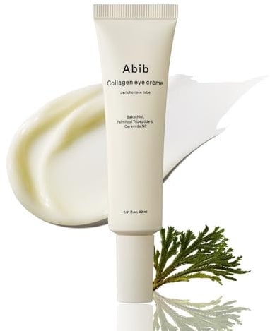 Abib Collagen Eye Crème Jericho Rose Tube für dunkle Kreise und Puffiness, Under Eye Fine Lines