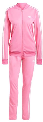 adidas Damen Essentials 3-Stripes Track Suit, pulse magenta/white, M